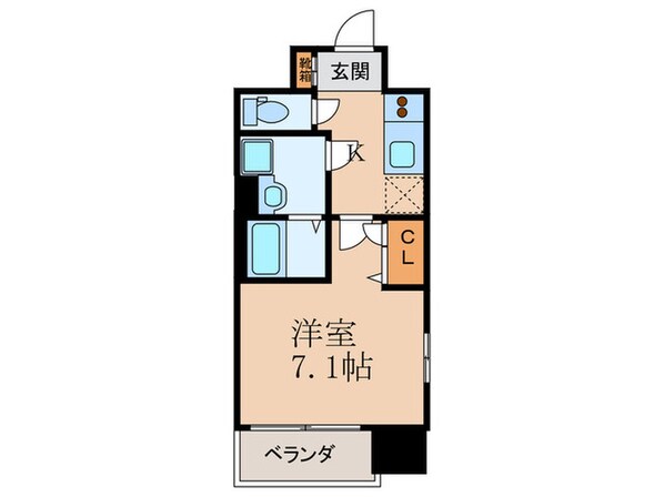 レジュールアッシュ梅田北の物件間取画像